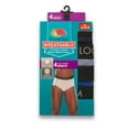 thumbnail image 4 of Fruit of the Loom Men's Breathable Cotton Micro-Mesh Assorted Briefs, 4 Pack, Extended Sizes, 4 of 6