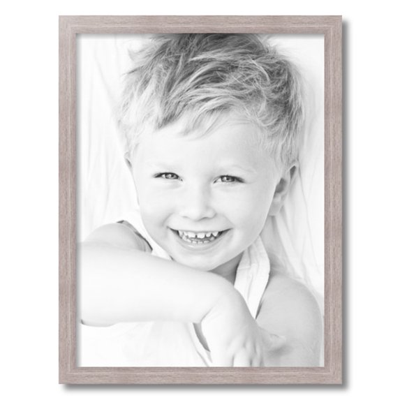 ArtToFrames 18" x 24" Gray Oak Picture Frame, 18x24 inch Brown MDF Poster Frame (WOM-4300), 1 Pack