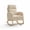 Wooden legs Teddy velvet | Beige, variant on Nursery Rocking Chair,Upholstered Glider Rocker with Footrest High Backrest,Comfortable Lounge Seating for Waiting Areas, Nursing, or Living Room