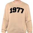 thumbnail image 2 of 1977 College Style Sweatshirt Unisex 3X-Large Sand, 2 of 5