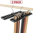 thumbnail image 4 of SNNROO 2Pcs Belt Rack, Belt Holder for Men and Women, Tie Organizer, Closet Organizer and Storage Hanger, 4 of 5