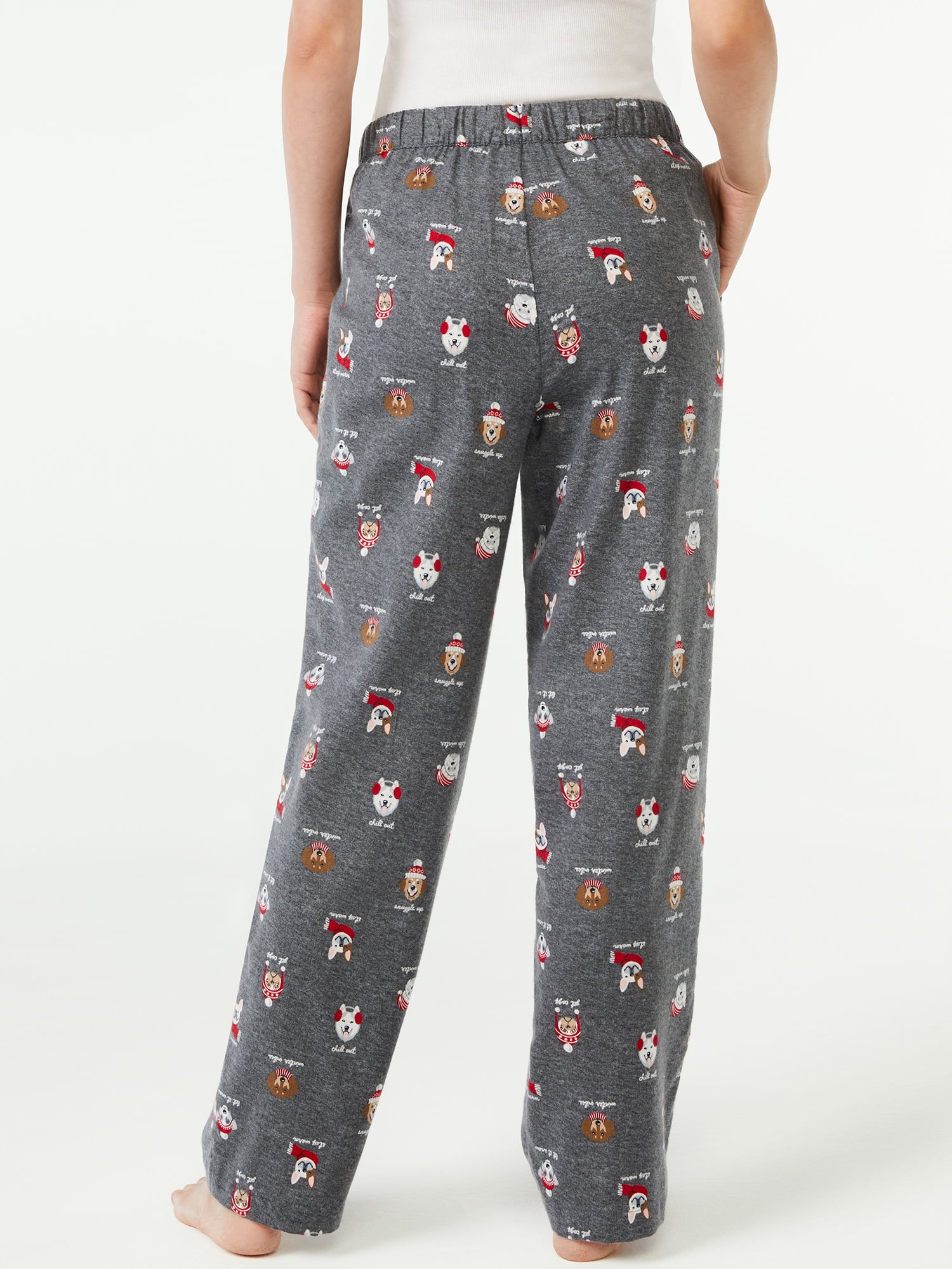 Joyspun Women's Flannel Lounge Pants, 2-Pack, Sizes S to 3X Joyspun Women's Flannel Lounge Pants, 2-Pack, Sizes S to 3X