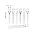 thumbnail image 3 of Milisten 8PCS Professional Hairdressing Clips Metal Haircut Separating Clips Traceless Hairpin Tools for Store Salon Barbers, 3 of 5