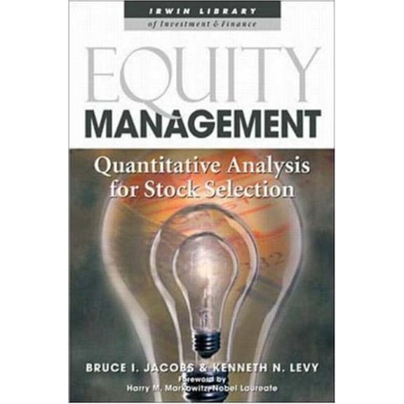 Pre-Owned Equity Management: Quantitative Analysis for Stock Selection (Hardcover) 0071346864 9780071346863