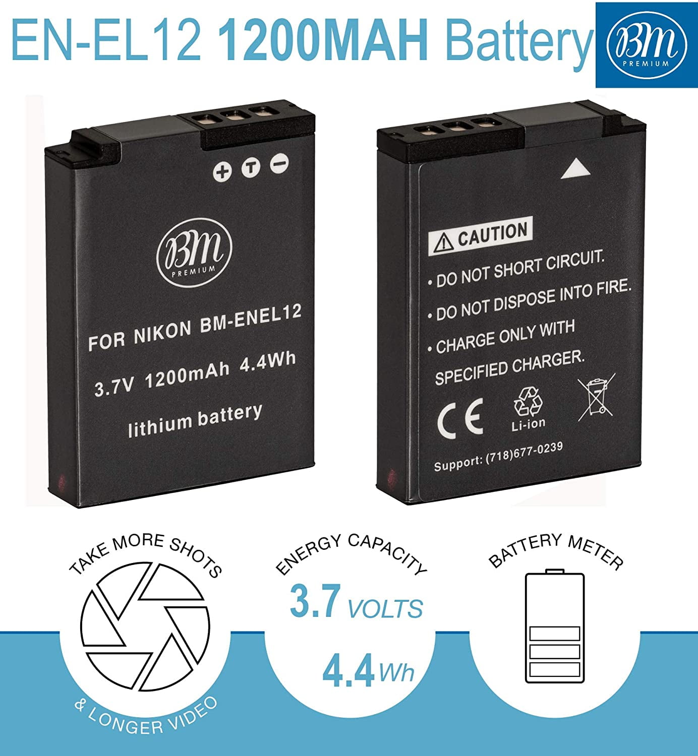 Vhbw Passend Für Nkon Coolpx AW100s, AW100, AW110, AW120, A1000, A900 Kamera-Ladegerät, Kamera