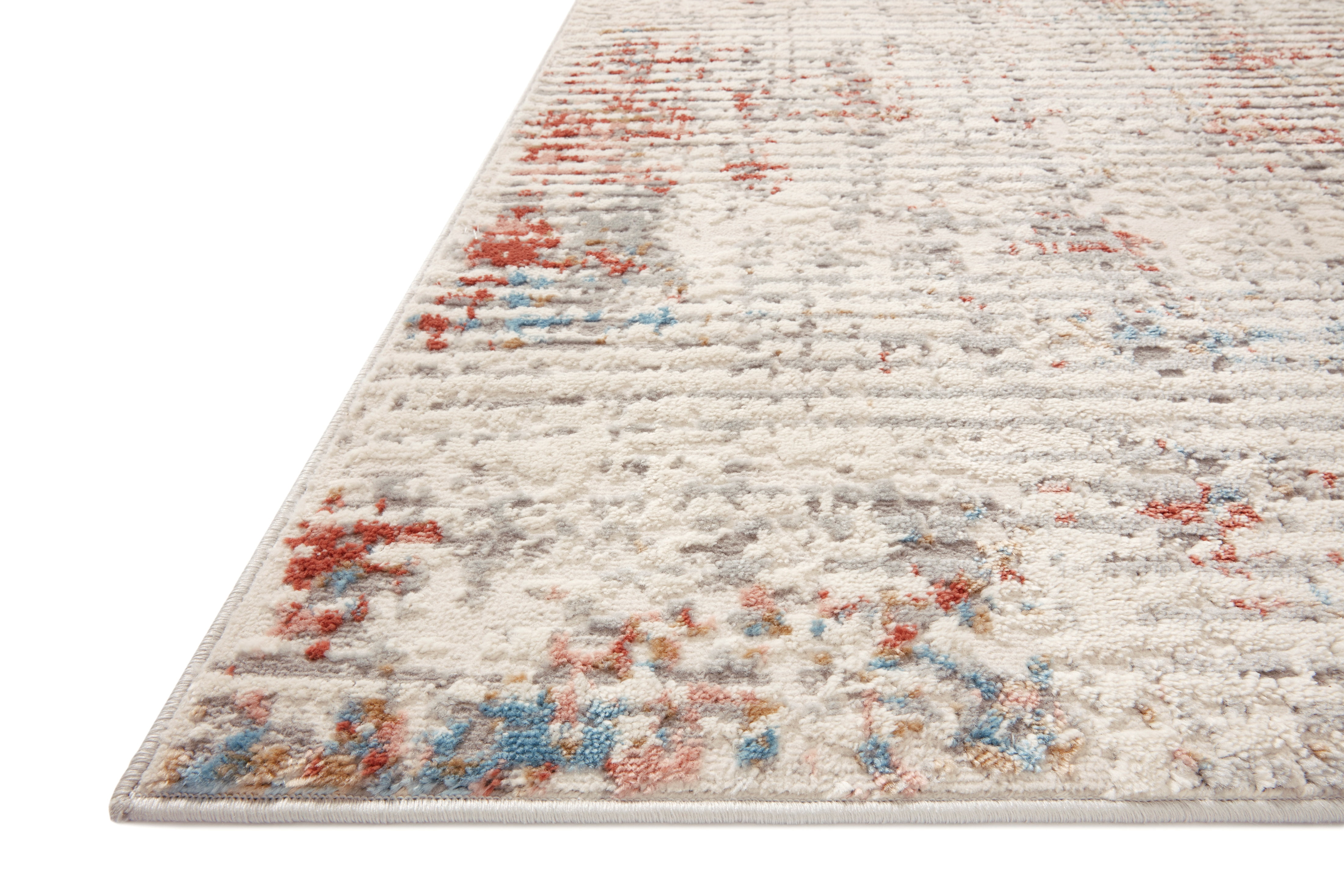 Loloi Estelle Collection EST-04 Ivory / Multi Abstract Area Rug 2'-0" x 3'-0"