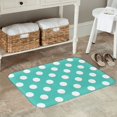 thumbnail image 6 of Non Slip Door Mat, Teal Turquoise And White Polka Dot Fast Drying Bath Tub Mats, Absorbent Bathroom Rugs Entrance Welcome Mat, Bath MatS for Tub, Floor, Home, Kitchen, Hotel,16x24in, 6 of 7