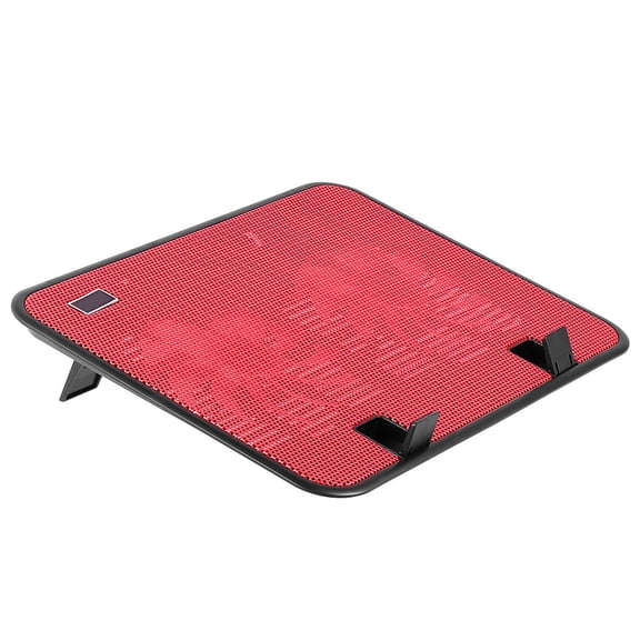LITINKIMI Laptop Cooling Fan with Anti- Base and Adjustable Two-Angle Stand, Red Portable Cooler