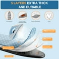 thumbnail image 5 of TOOLF Ironing Board, Multi-use Iron Board with Hanger & Iron Rest, 7 Adjustable Heights, 43x13", Blue, 5 of 8