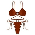 thumbnail image 3 of WILLBEST Traje de Baño Dama conjunto de Bikini de Mujer Tanga Bikini de Dos Piezas Traje de Baño Ajustable Sexy Traje de Baño con Anillo, 3 of 4