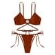 thumbnail image 3 of WILLBEST Traje de Baño Dama conjunto de Bikini de Mujer Tanga Bikini de Dos Piezas Traje de Baño Ajustable Sexy Traje de Baño con Anillo, 3 of 4