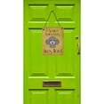 thumbnail image 2 of Silver Gray Poodle Spoiled Dog Lives Here Wall or Door Hanging Prints, 2 of 2