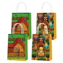 16 PCS For Stardew Valley Theme Party Bags,Candy Gift Bags,With Handles Favor Bags Party Favor Bags for Birthday Party,Birthday Party Decorations