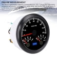 thumbnail image 6 of BIMZUC 3 in 1 85mm / 3.35 inches Marine Boat Tachometer Gauge DC 9-32V 8000RPM Voltmeter Fuel Level 7 Color LED Backlight, Black Dial Black Bezel, 6 of 9