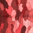 thumbnail image 1 of Ahgly Company Indoor Square Abstract Red Modern Area Rugs, 3' Square, 1 of 4