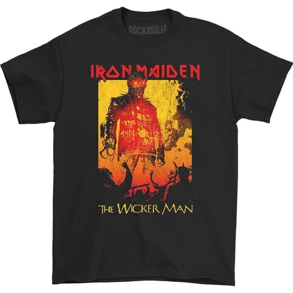 Iron Maiden Adult The Wicker Man Fire T-Shirt