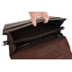 thumbnail image 3 of Lulumm Portafolio para Hombre en Piel Auténtica, Maletín Ejecutivo, Portafolio de Cuero con Llave, Hecho en México, Bolso de Hombro para Negocios, Oficina y Viajes, Tamaño Oficio 7441, 3 of 7