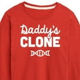 thumbnail image 3 of Instant Message - Daddy's Clone - Toddler & Youth Long Sleeve Graphic T-Shirt, 3 of 6