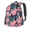 thumbnail image 1 of Disketp Rose Flowers Mochila Escolar de Gran Capacidad y Peso Ligero, Mochila de Viaje Ideal para Escuela, Trabajo y Uso Diario, Cómoda y con Estilo, 1 of 8
