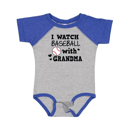 

Inktastic I Watch Baseball with My Grandma Gift Baby Boy Bodysuit