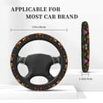 thumbnail image 5 of Kll Car Steering Wheel Cover, Universal 15 Inch, Soft Elastic And Comfortable,Car Accessories Decorations-Mexican Flower Traditional1, 5 of 8