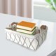 thumbnail image 4 of Cesta de almacenamiento , con asas de transporte Clasificación Caja de contenedor Cajón para baño Hogar Bebés Guardería Juguetes blanco Medio Sunnimix canasta de almacenamiento, 4 of 7