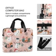 thumbnail image 4 of FORMRS 16" Laptop Bag Carrying Sleeve Case with Handle Travel Shoulder Briefcase, Christmas Snowman, 4 of 8