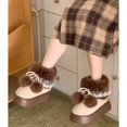 thumbnail image 3 of Women's Platform Pom-Pom Snow Boots, Faux Fur Lined Warm Non-Slip Winter Shoes, 3 of 7