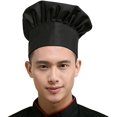 thumbnail image 1 of Chef Hat Adult Adjustable Elastic Baker Kitchen Cooking Chef Cap, 1 of 4