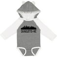 thumbnail image 3 of Inktastic Charlotte North Carolina Skyline NC City Boys or Girls Long Sleeve Baby Bodysuit, 3 of 5
