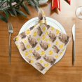 thumbnail image 2 of Qxltty Little Guinea Pig Napkins 20×20in Perfect for Parties Dinners Weddings Cocktail Housewarming Cloth Napkins Set of 4, 2 of 8