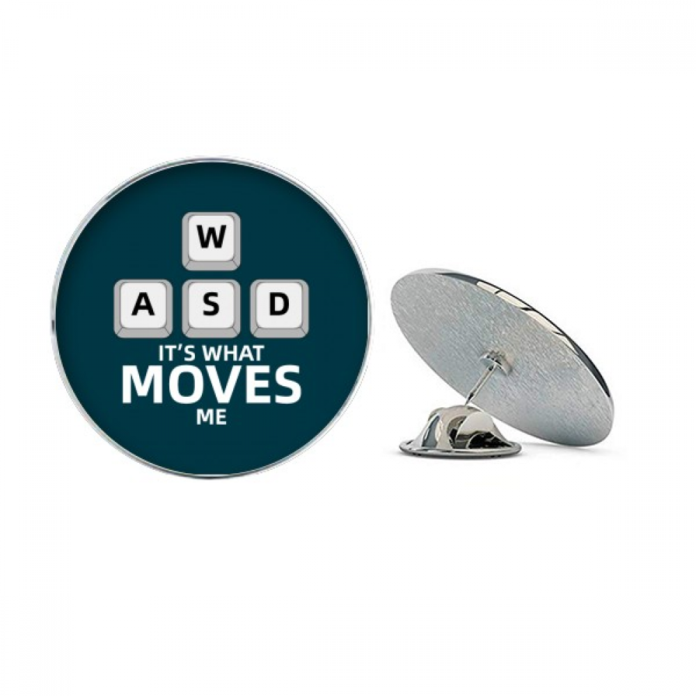 Power Guide Direction Game Round Metal Tack Hat Pin Brooch