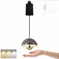 thumbnail image 1 of H-Type Track Light with 8W LED Hand-Sweep Control  Macaron Track Spotlight Stepless Dimming Island Light Free Height Lamp 3 Colors for Living Room Kitchen Island, 1 of 8
