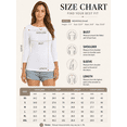 thumbnail image 7 of Women's Boat Neck 3/4 Sleeve T-Shirt, Cotton Modal Slim Fit Top, Beige, S, 7 of 7
