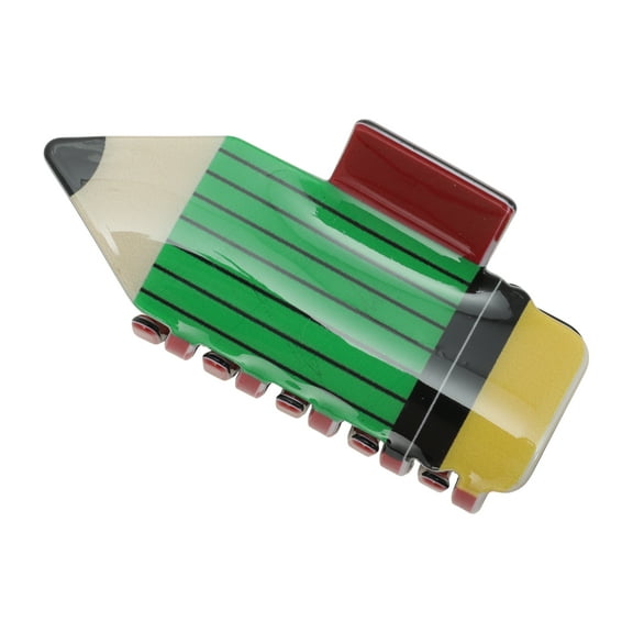 Unique Bargains 1 Pc Pencil Shape Hair Clips for Home Green