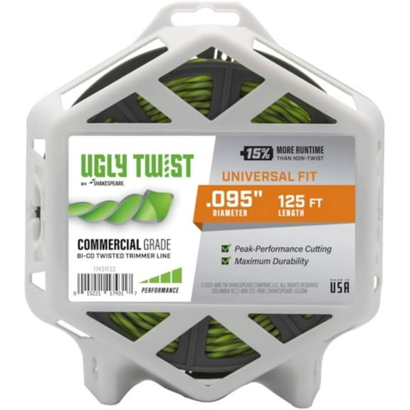 Ugly Twist .095 125' Bi-Co Twisted Commercial Grade Trimmer String