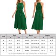 thumbnail image 2 of Vestido De Tirantes Finos Con Cuello Halter Halter Elegante Fiesta Maxi Vestido Mujer Sexy Cóctel Vestido (Verde XL) Cgtredaw para Mujer Verde T L, 2 of 9