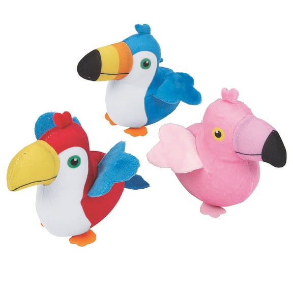 TROPICAL BIRD PLUSH - Toys - 12 Pieces