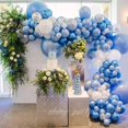 thumbnail image 2 of Globos de látex blancos y azules para decoración de fiesta de feliz cumpleaños, decoración de boda para adultos, Globos de helio para Baby Shower, 5-12 pulgadas, 2 of 4