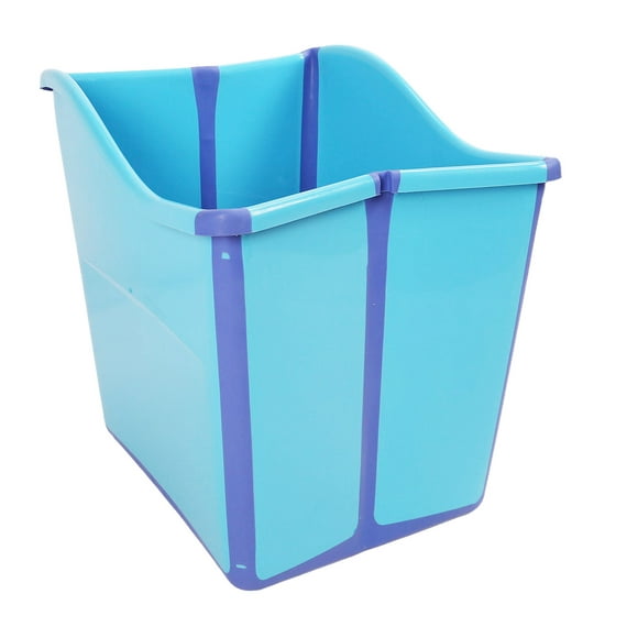 Portable Foldable Bathtub, Installation Free Soaking Bathtub Hot Bath Tub Ice Bath, Family Bathroom SPA Tub for Toddler Children Adult