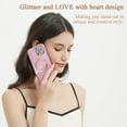 thumbnail image 6 of iPhone 14 Pro Max case, Compatible with MagSafe Luxury Glitter Bling Plating Love with Cute Heart Phone Case Full Camera Lens Protection Magnetic Case for Women Girls Back Cover(Pink), 6 of 11