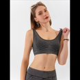 thumbnail image 4 of Chaleco Vaquero Ajustado y Corto para Mujer, Elástico, con Cuello Redondo, Tipo Jersey, Sujetador Deportivo, Camiseta Sin Mangas Gris Oscuro S, 4 of 7