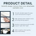 thumbnail image 3 of Pillows, Neckhaven Pillow Hospitality Collection, Premium Necks & Posture Support, Ergonomic Memory Foam Pillows, Contoured Support Pillow for Side Back Stomach Sleepers (2*Blue), 3 of 7