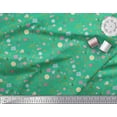 thumbnail image 3 of Soimoi Green Cotton Poplin Fabric Artistic Floral Fabric Prints By Yard 56 Inch Wide, 3 of 3