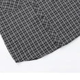 thumbnail image 4 of CYiJun George Mens Flannel Plaid Shirt Long Sleeve Button Down Casual Shirt with Two Pockets,Black L, 4 of 8