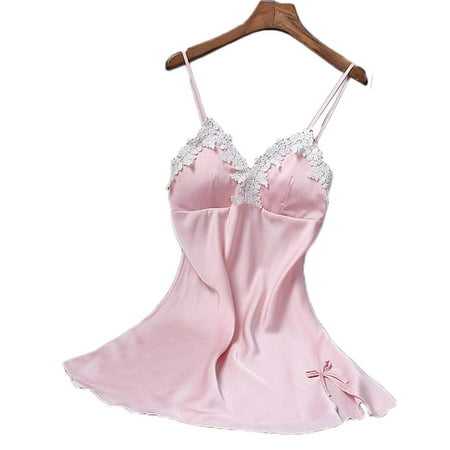 

Women Lingerie Silk Robe Dress Nightdress Nightgown Sleepwear Nightdress
