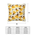 thumbnail image 2 of Throw Pillow Covers, Papaya ice cream Soft Square Pillow Cases with Invisible Zipper for Couch Bed Sofa, Farmhouse Fall Home Decor 18"x18", 2 of 7