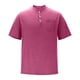 thumbnail image 4 of Blusas y camisas de manga corta con cuello redondo para hombre, blusas/camisetas casuales de verano a la moda de color liso con cuello redondo para hombre., 4 of 6