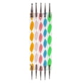 thumbnail image 1 of 5 piezas de de punta de taladro de doble cabeza en , artístico de uñas, pintura, bolígrafos de puntos, lápiz, herramientas de bric BLESIY Aguja de punta de bolígrafo en espiral, 1 of 8