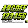 thumbnail image 5 of STIFFIE Techtron Day Glow Yellow/Black 3" Alpha-Numeric Identification Custom Kit Registration Numbers & Letters Marine Stickers Decals for Boats & Personal Watercraft PWC, 5 of 9